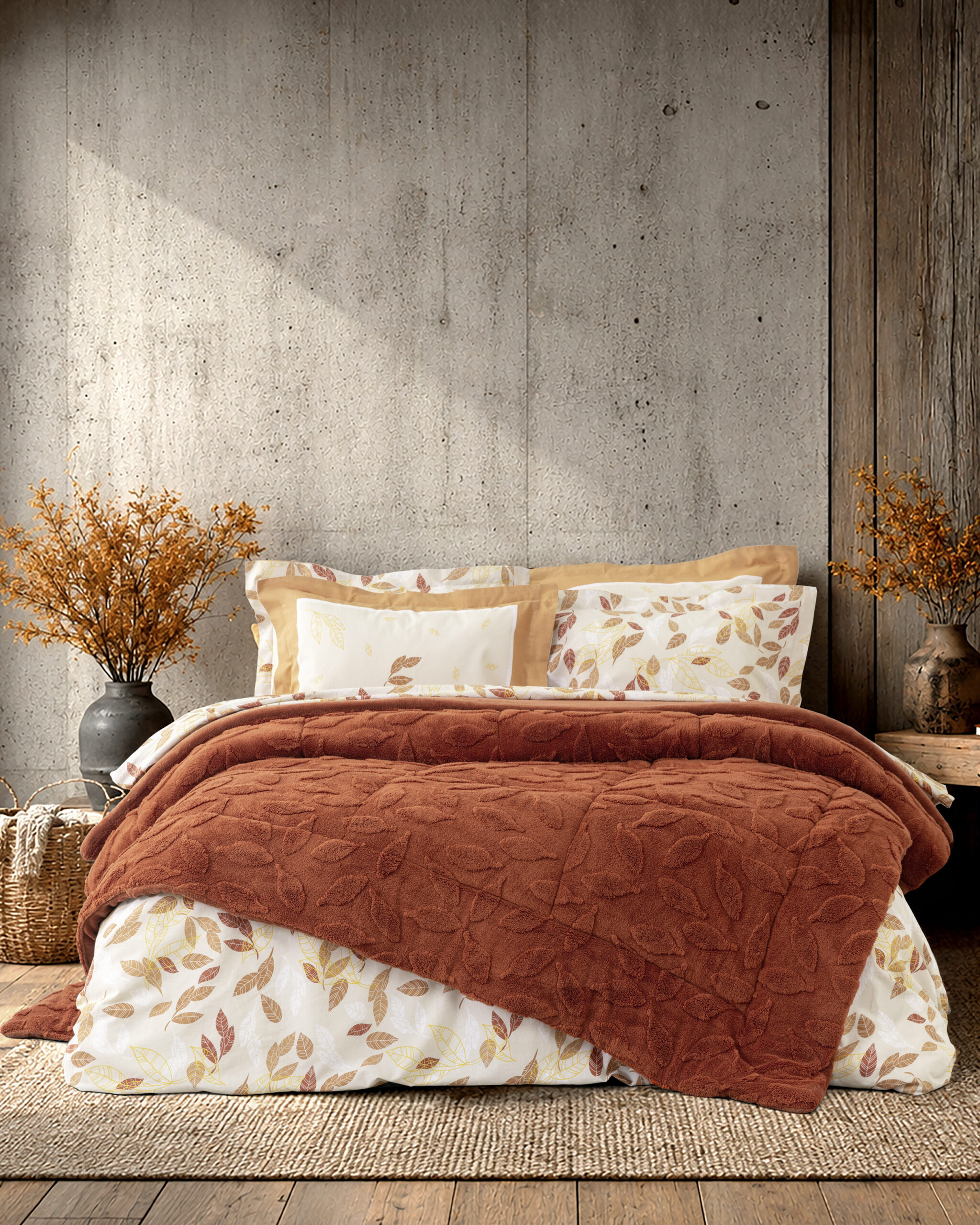 Nima Home Κουβέρτα/Πάπλωμα Μονό 160x240 - Terrina Τερακότα