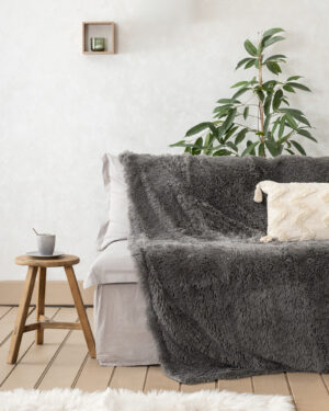 Nima Home Κουβέρτα 150x190 - Stona Dark Gray Γκρι