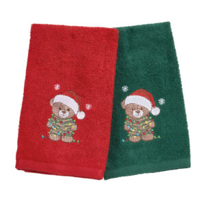 Das Home Christmas Ποτηρόπανα Σετ 2 τεμ. 30x50 0905 Green-Red