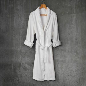 Beauty Home Μπουρνούζι με γιακά Belton Art Ε3014 100% Cotton Pennie 440gsm M/L Λευκό