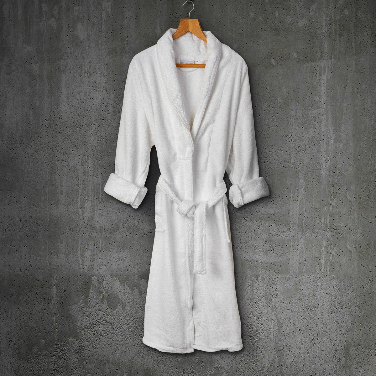 Beauty Home Μπουρνούζι με γιακά Belton Art Ε3014 100% Cotton Pennie 440gsm M/L Λευκό